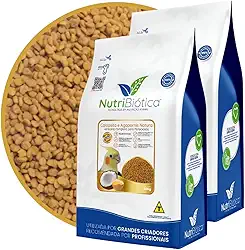 Ração Calopsita Periquito Extrusada Super Premium Natural 300g Completo Balanceado Todas as Fases (1)