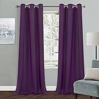 Vista 103 de MYSKY HOME - Cortinas opacas amarillas para sala de estar y dormitorio, cortinas de 84 pulgadas de largo, con ojales, cortinas de oscurecimiento