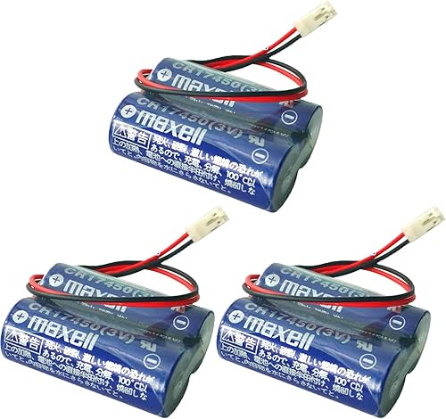 Miniatura 1 de WELLVEUSPaquete de 3 unidadesCR17450-2WK27  D80UB016170 3V batería, 2 pilas CR17450 para batería Mazak 2CR17450 de 3 V
