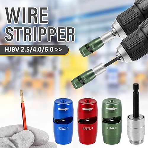 Miniatura 9 de Pelacables y tornado, herramienta de pelado de torsión de cables de aleación de aluminio, herramienta cortadora de pelacables, pelacables eléctrico,