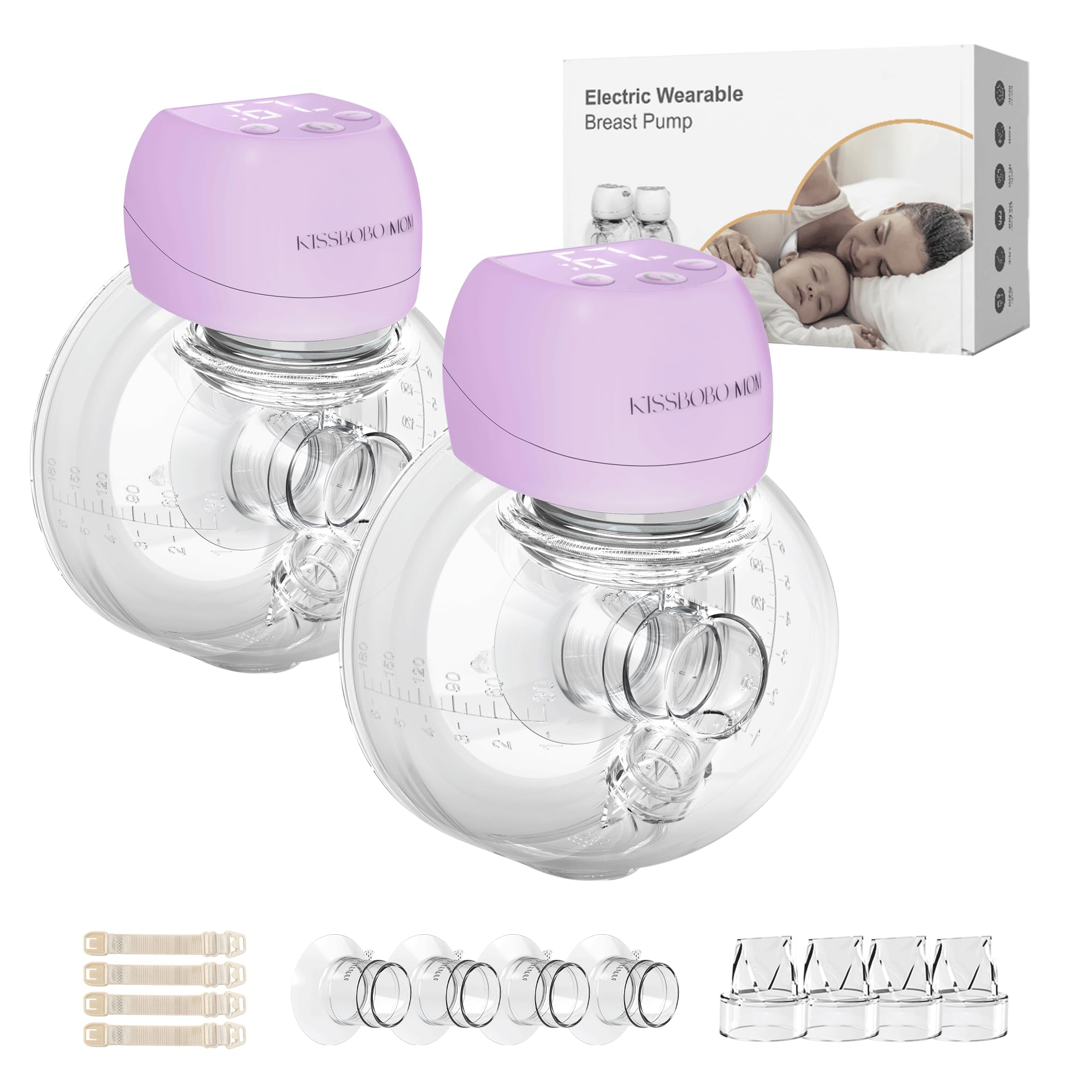 Tire-lait portable double face intelligent, tire-lait bilatéral électrique