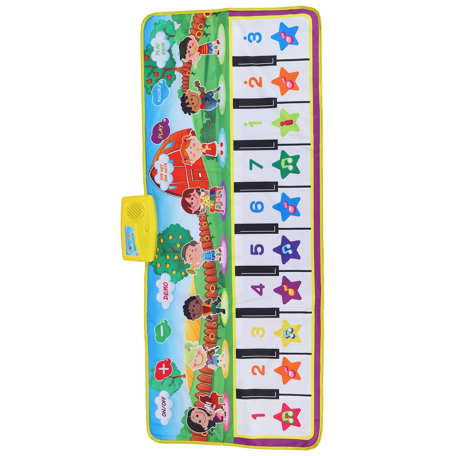 Tappetino Musicale Il Materiale Antiscivolo dai Colori intensi e insapore migliora Le capacità dei Bambini. Tappeto Musicale per l'area Giochi