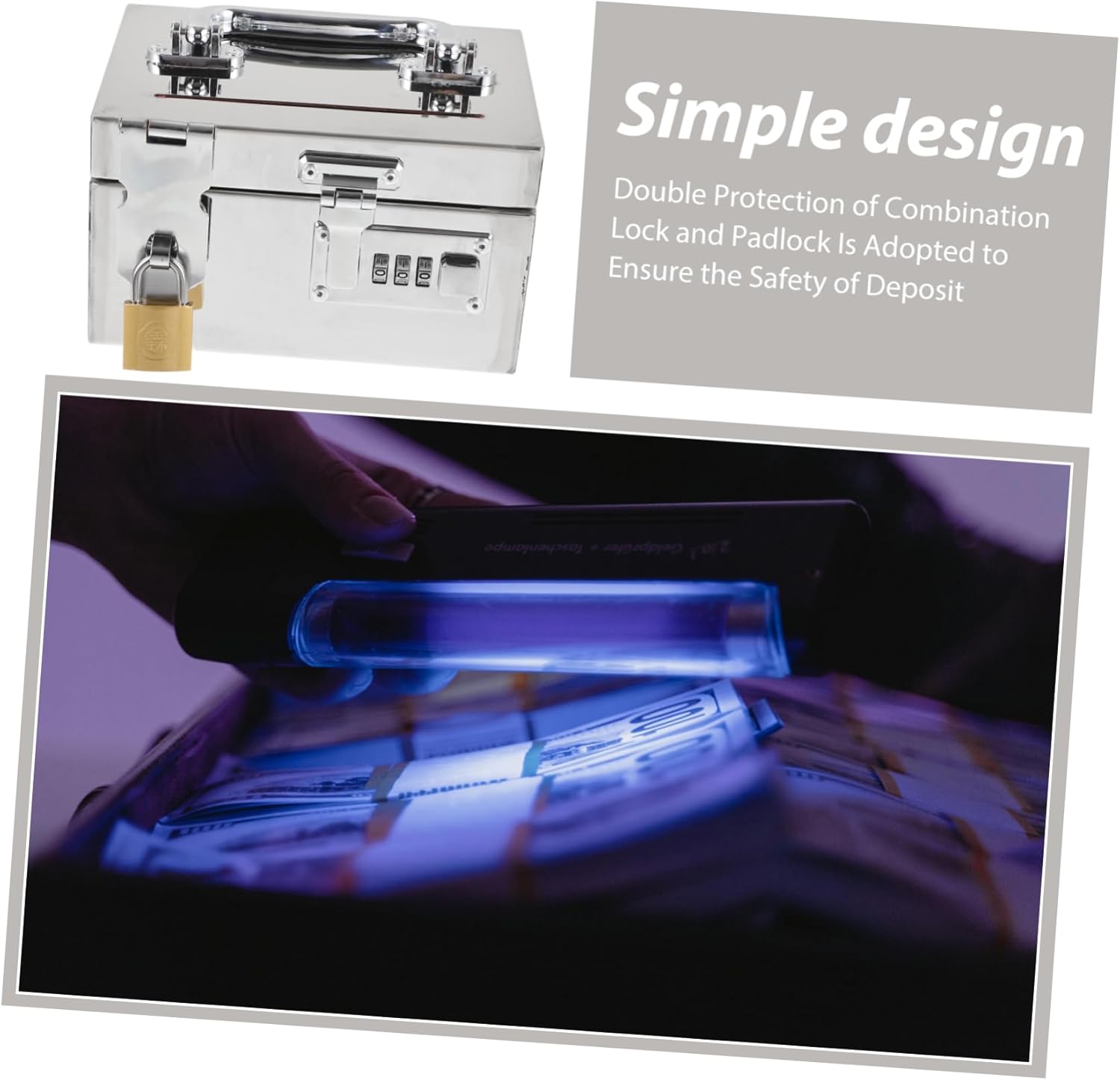 Piggy Bank for Adults with Lock Bank Money Saving Box Unbreakable Cash Saving Box