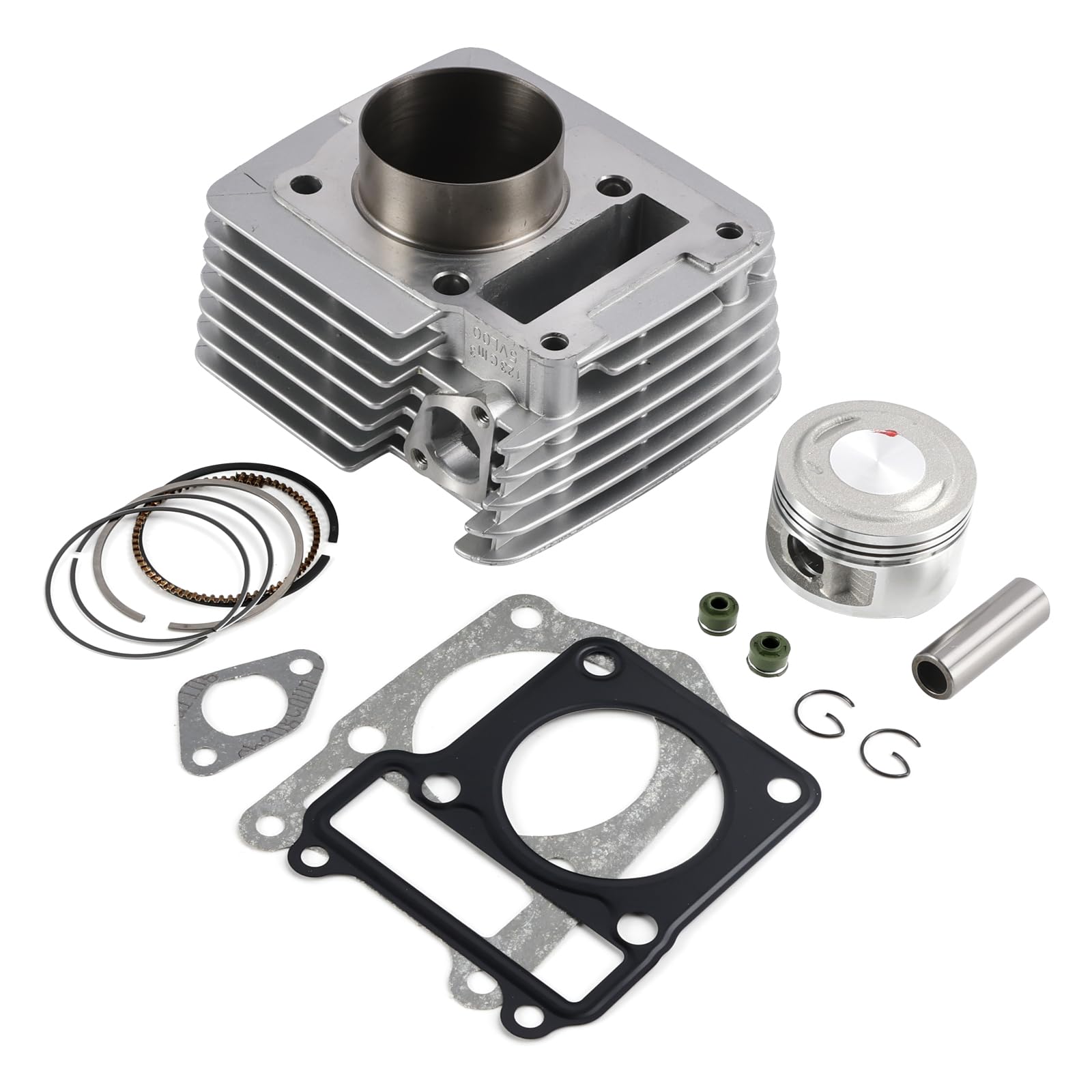 Topteng 150cc Cylinder Piston Top End Kit 57mm Apto para Yamaha YBR125 YBR 125 Custom 05-18