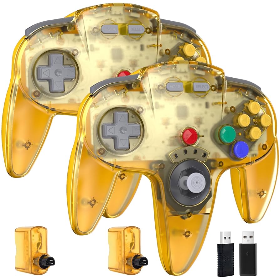 NINTENDO 64 - 専用 Nintendo6４ ピカチュウ コントローラー2点セット Amazon.com: 2 Pack Wireless N64 Controller for Switch Games