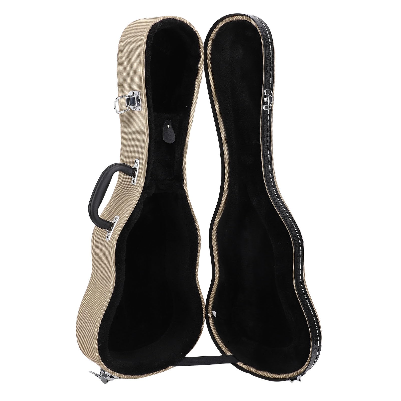 Twardy futerał na Ukulele, futerał Ochronny na Ukulele z PU Hardshell z Miękkim Wyściełanym Wnętrzem 23-calowe Standardowe, Twarde Pudełko z Zamkiem