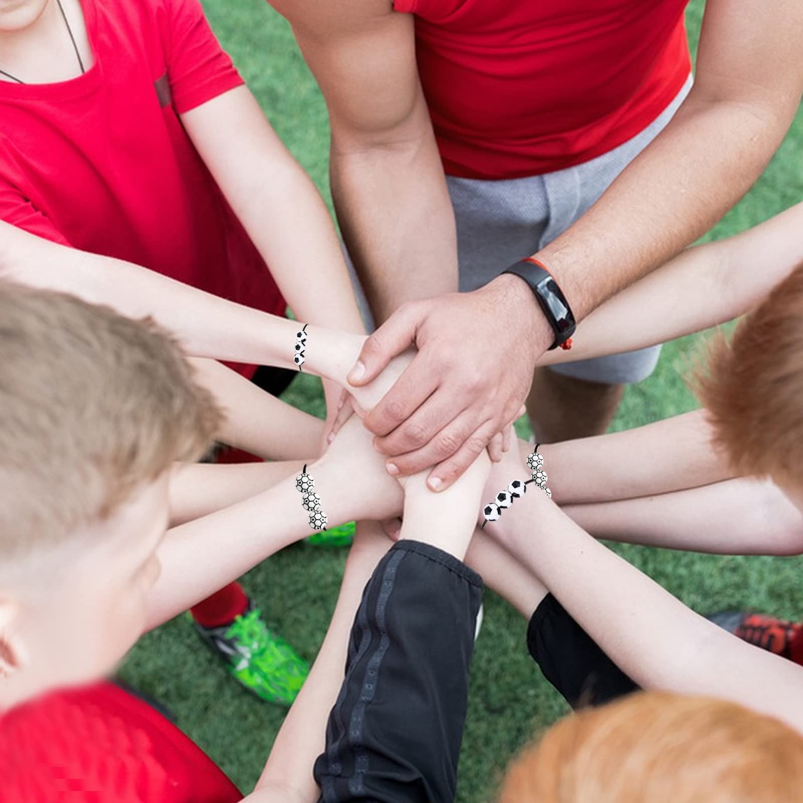Braccialetti Calcio Regolabili - 14 Pezzi, Per Bambini E Adulti, 2 Stili - Foto 9