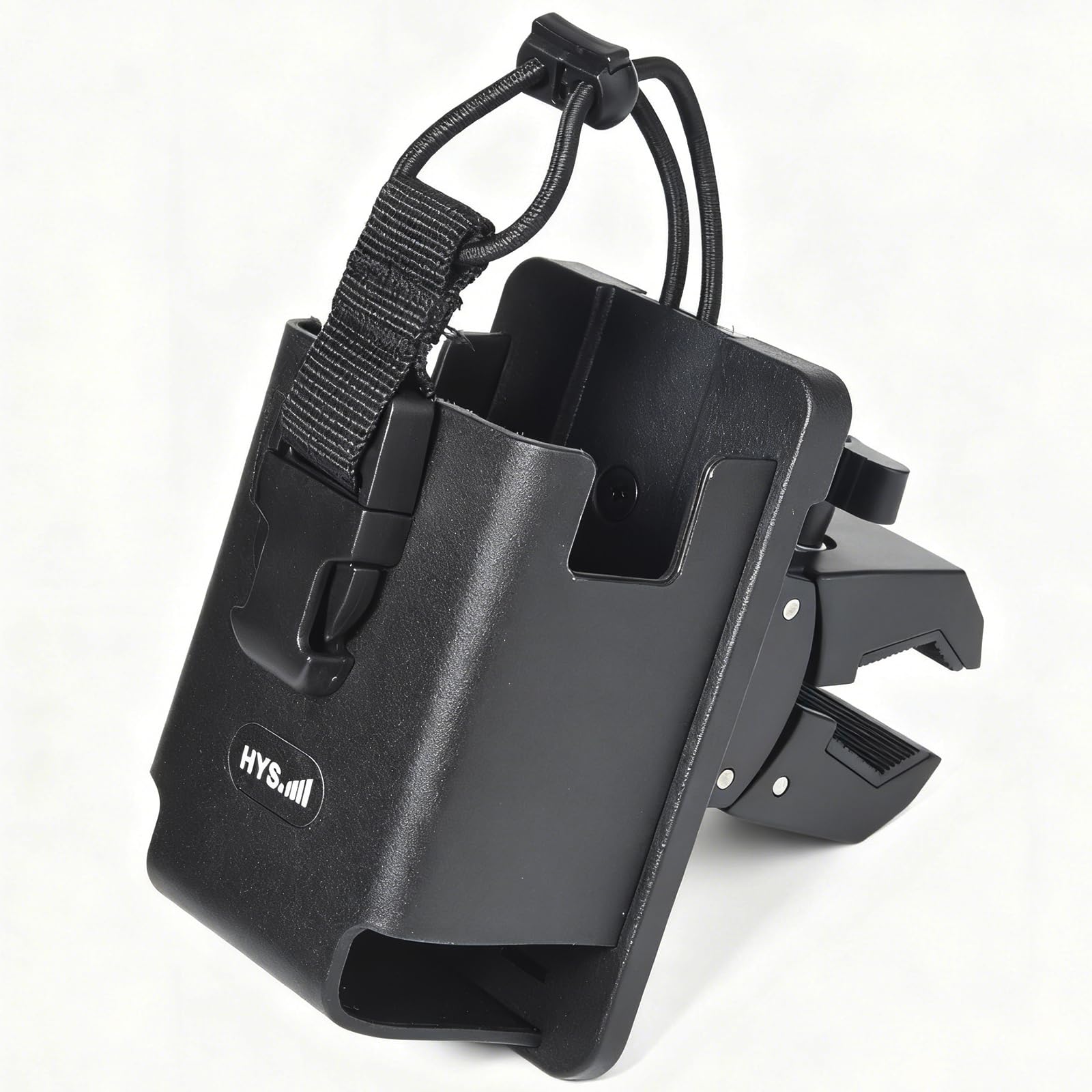 HYS Hard Shell Radio Holster with Clamp Mount for Uniden Bearcat Motorola