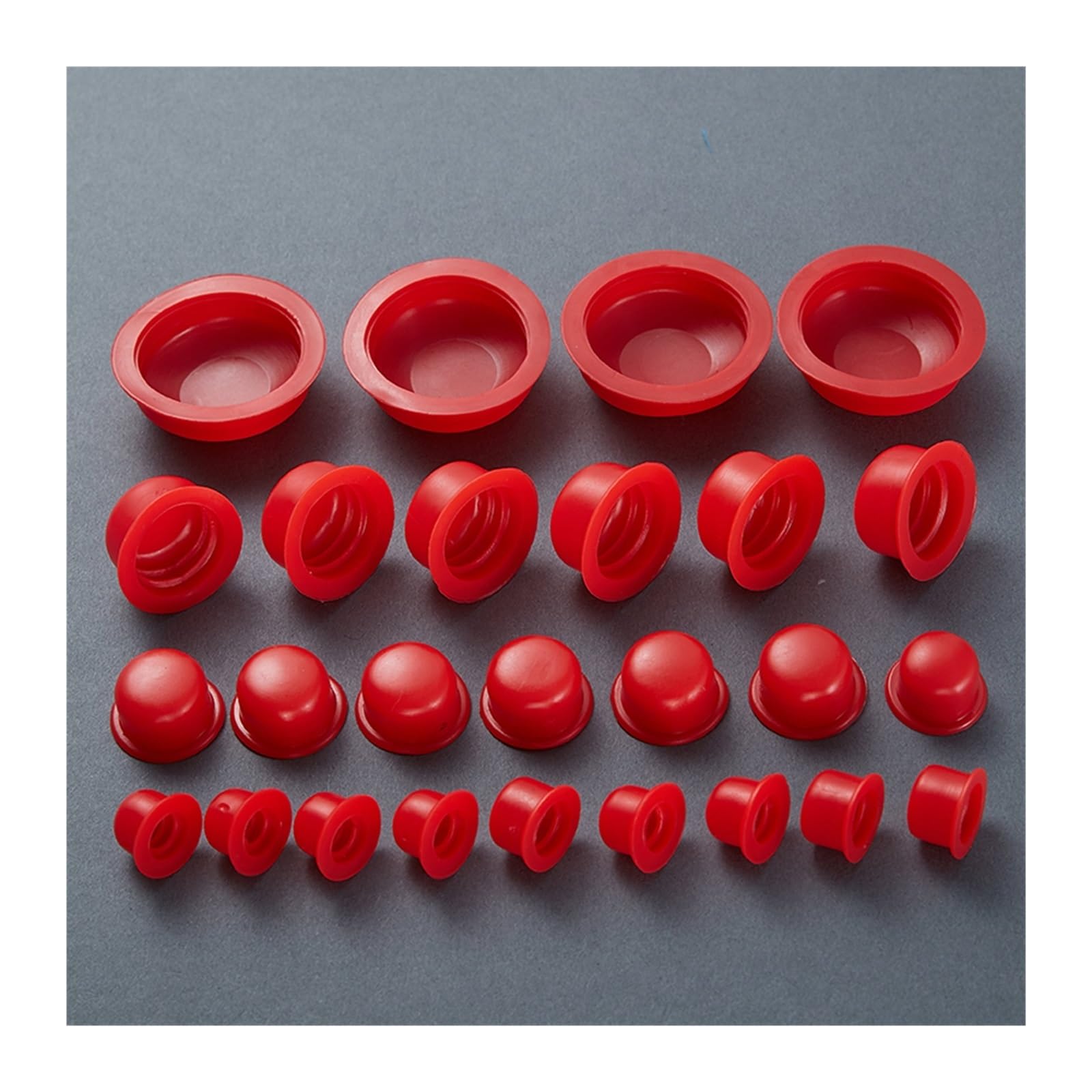 Tuercas de seguridad for tuercas de perno, tapón de goma for orificio de tornillo, tapón, tapa de tubo de tubo redondo, tapa protectora de silicona con rosca suave, cubierta impermeable for sellado de