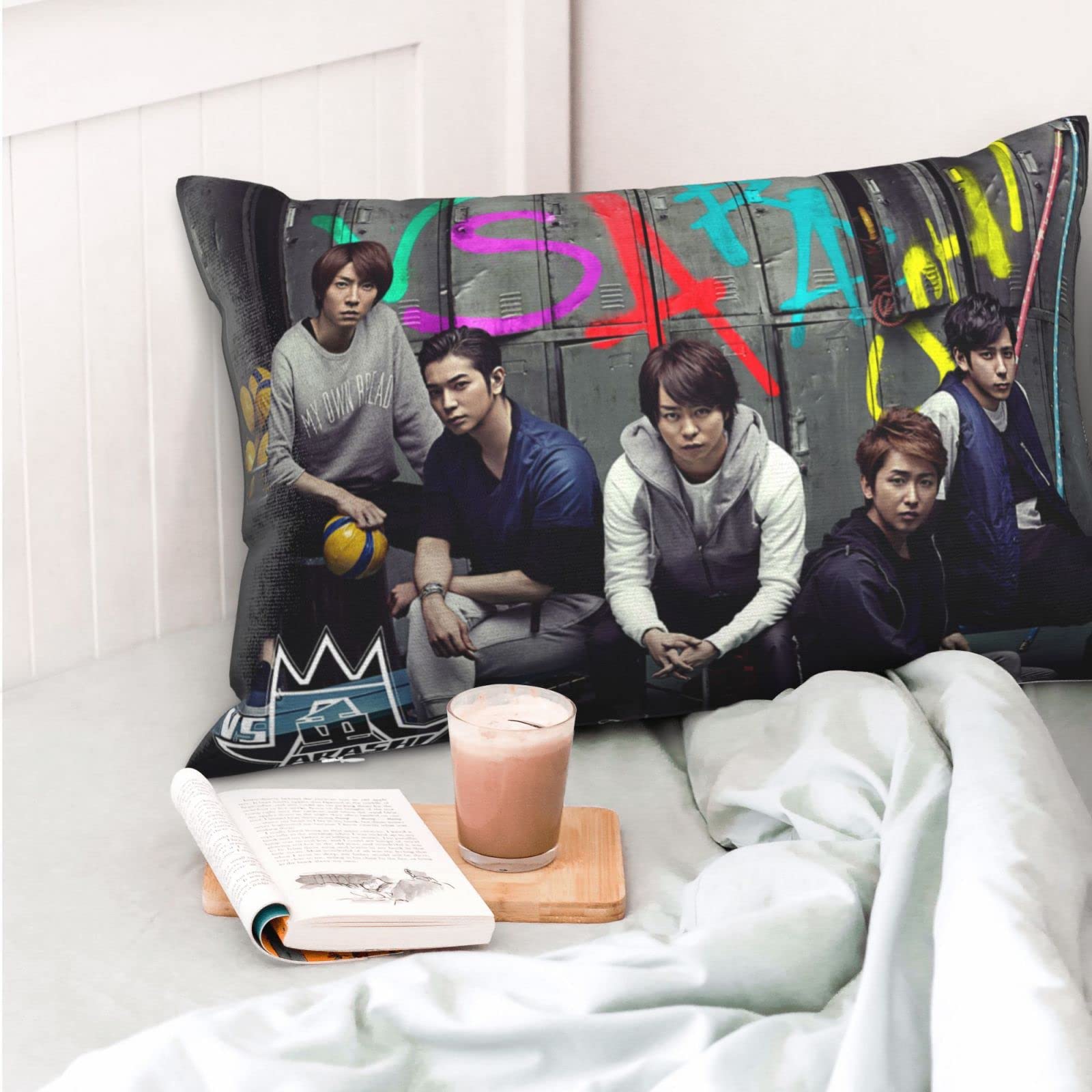 Amazon｜嵐 枕カバー まくらカバー 抱き枕カバー 洗える 四節通用 両面