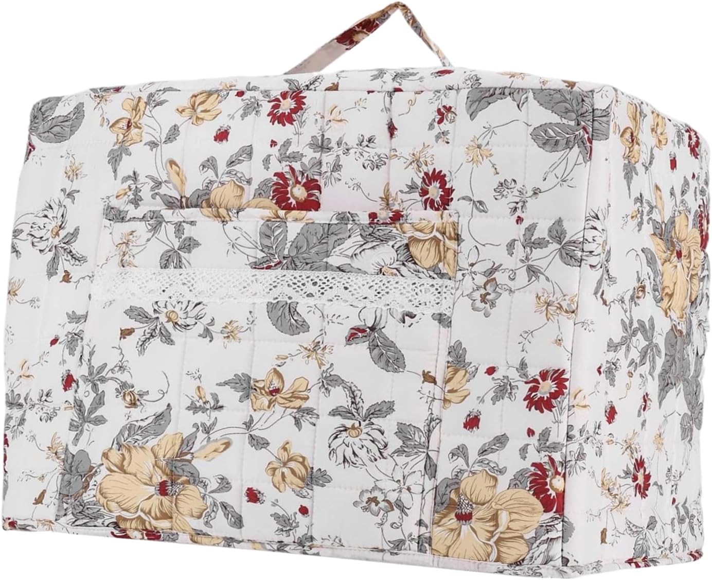 Sewing Machine Carry Cover Bohemian Floral Pattern Serger Carrer Cover