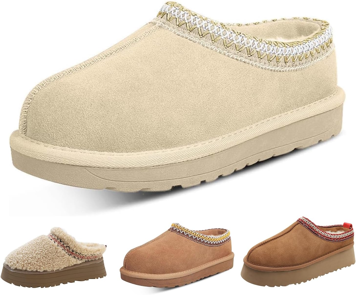 Fashion Platform Slippers for kids Fur Fleece Lined Short Ankle Boot boy girl Comfortable Warm Outdoor Indoor Home Non slip fuzzy big Little Kid Mini Boots