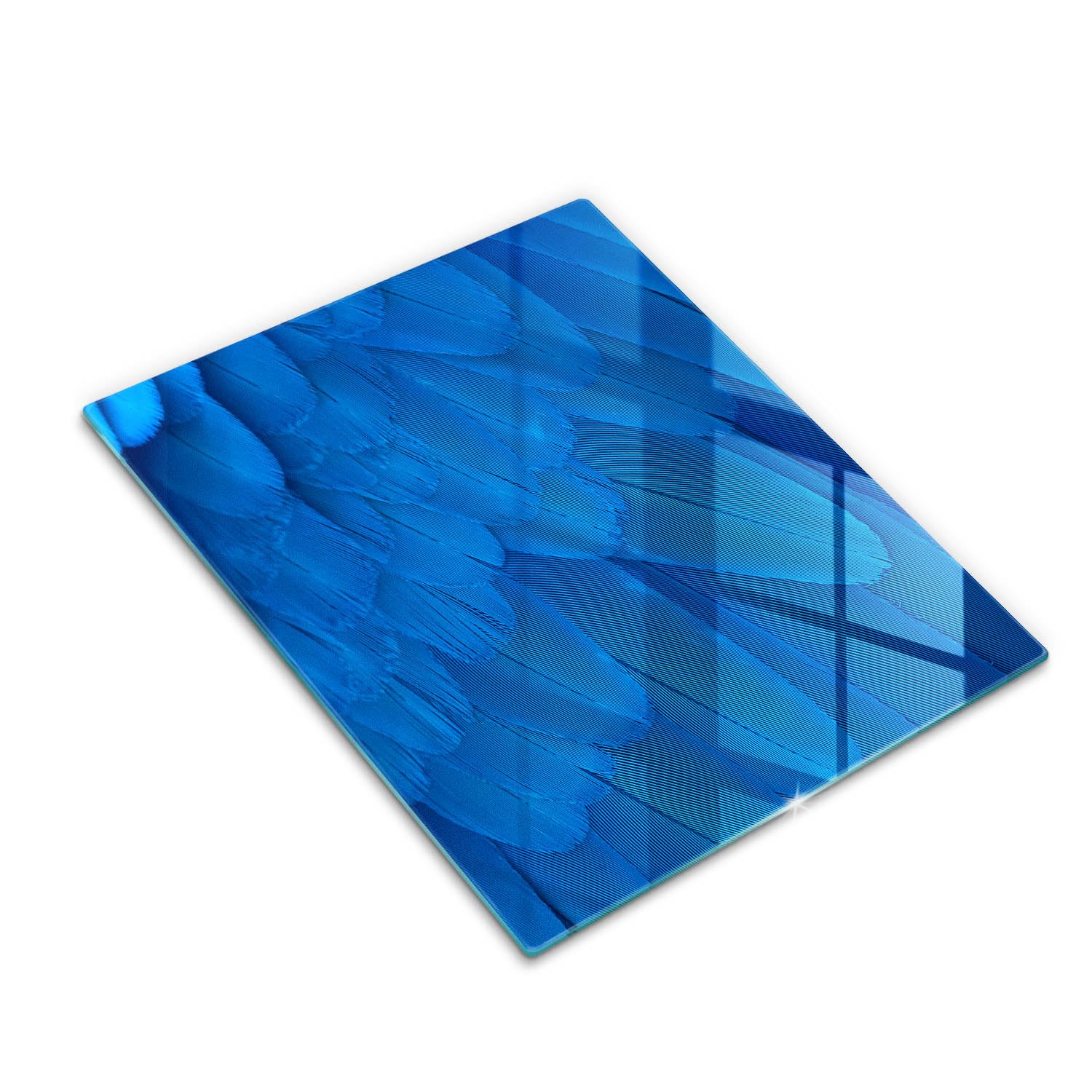 Tabla de cortar de vidrio | Azul | Superficie impresa