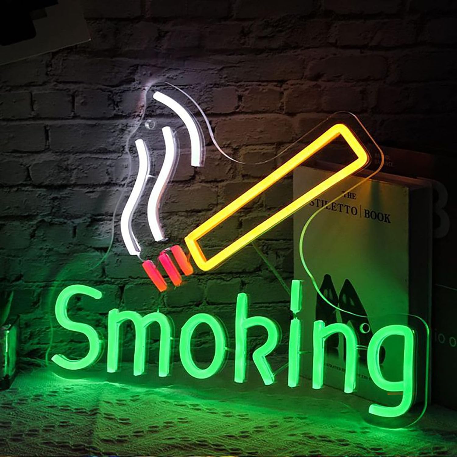 Dymny neonowy znak LED do dekoracji ścian, USB, regulowana jasność, salon, bar, pub, klub, spotkania, sztuka, dekoracja ścienna