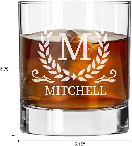 Miniatura 9 de Vasos de whisky personalizados  On The Rox Drinks Whisky personalizado, regalos de vidrio de bourbon para hombres  11 oz grabado con nombre