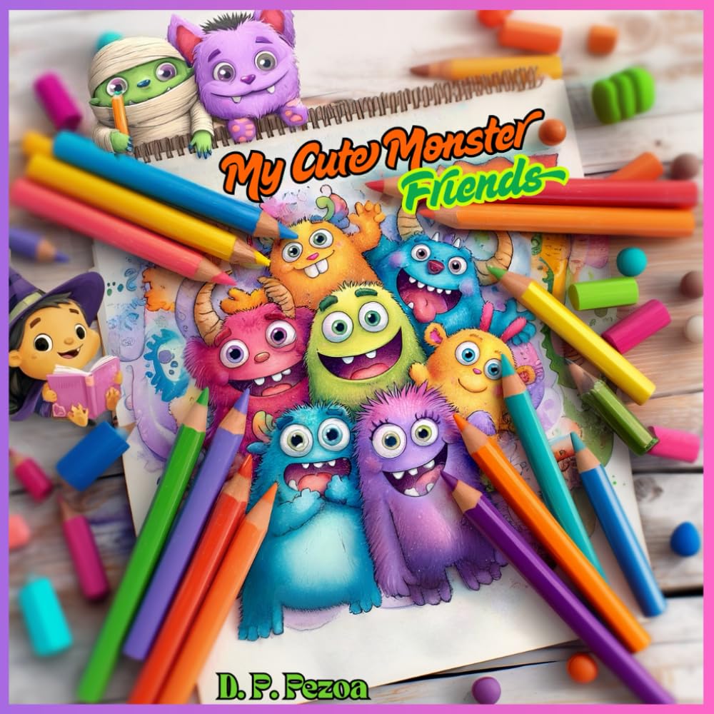 My Cute Monster Friends – Coloring Book for Kids