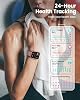 Smart Watch para Mujer para iPhone Android:1.85" Smartwatch Monitor de Fitness | Hacer/Recibir Llamadas Sueño Frecuencia Cardíaca SpO2 Presión Arterial IP68 Resistente al Agua 120+ Modos Deportivos Batería 1000mAh 2 Correas 5