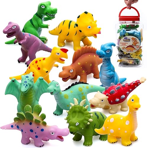 Miniatura 9 de Hely Cancy Juguetes de baño de dinosaurios, juguetes de baño sin agujeros para niños, juguetes de baño para bebés, juguetes de baño para ducha, agua