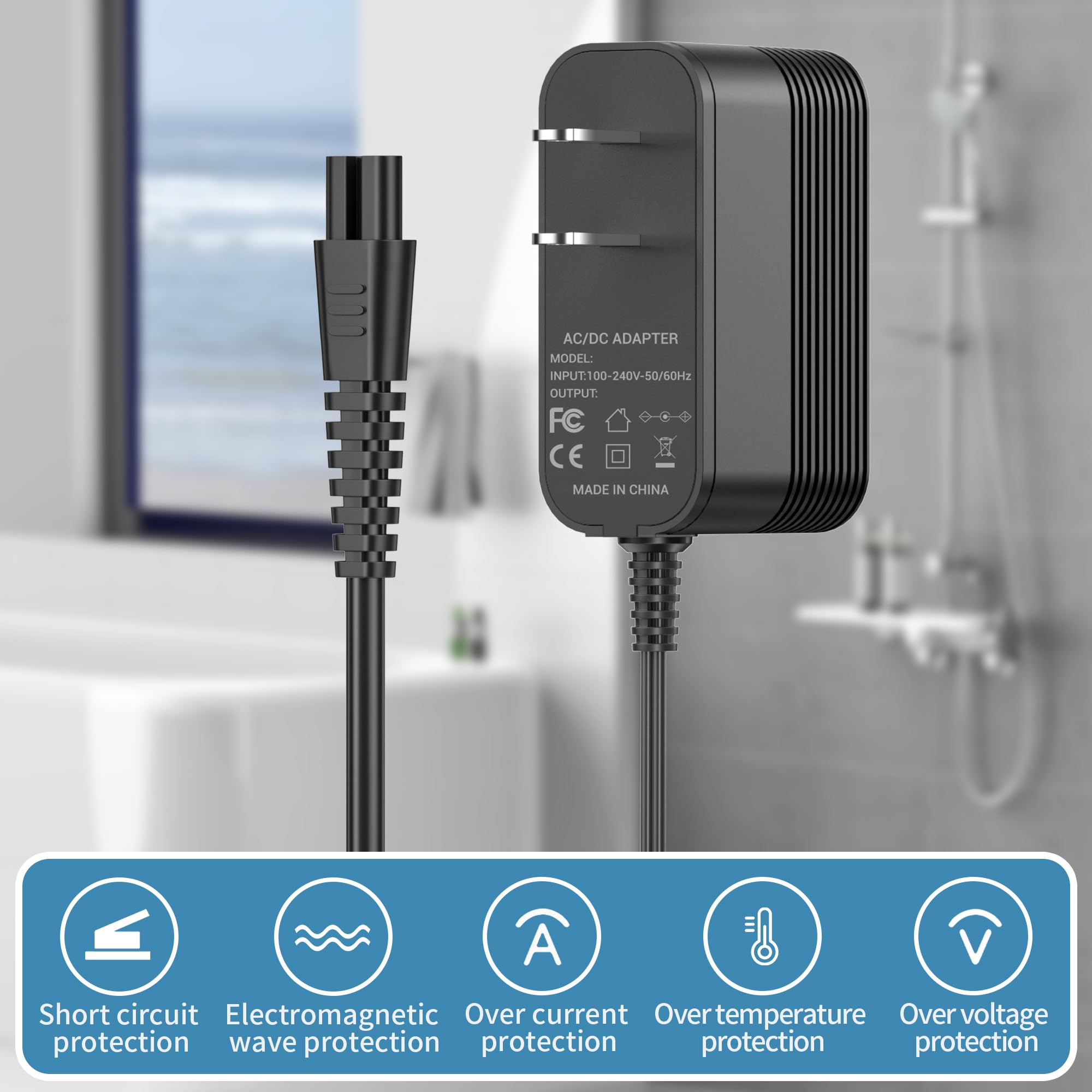 Amazon.com: Charger for Khelfer Electric Spin Scrubber Power Cord