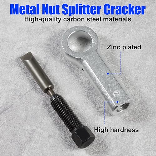 Miniatura 2 de SPEEDWOX Herramientas divisoras de tuercas, rompedor de tuercas de metal, herramienta de extracción manual de tuercas de presión para tuercas de