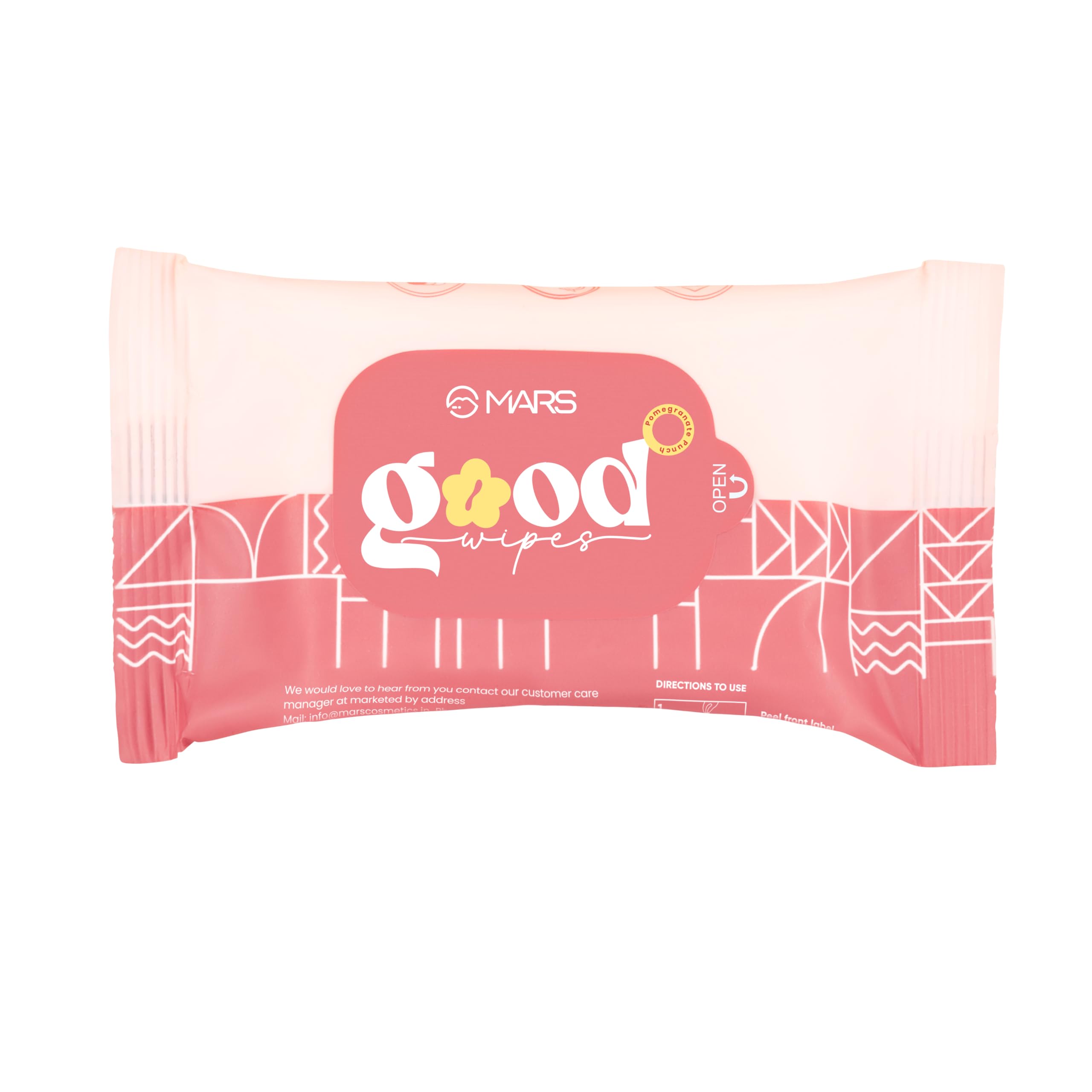 MARS Good pH Balance Refreshing Wipes (10 Wipes) | Pomegranate Extract | Hydrated & Glowing Skin On-The-Go | Removes Light Makeup | Skin Friendly-picture-45