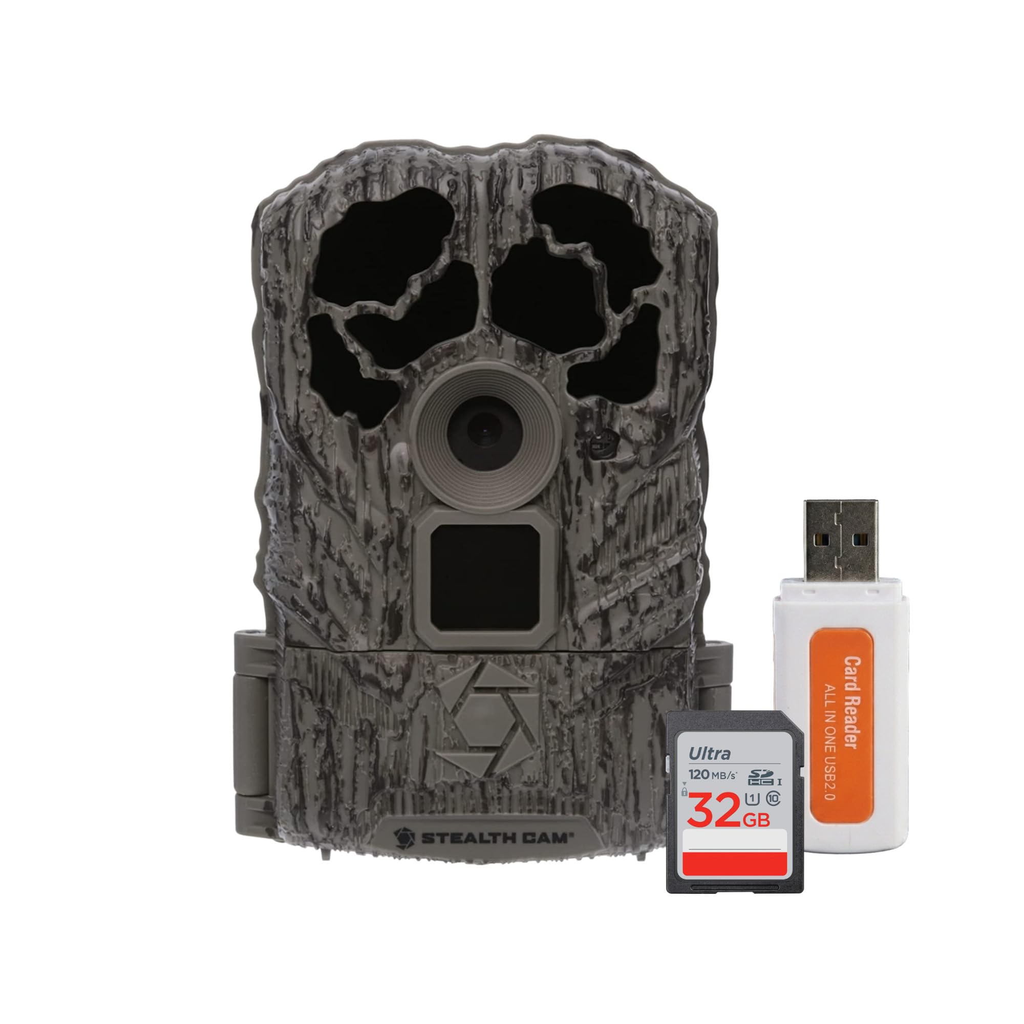 Stealth Cam Browtine 16MP, Durable, 60 Feet Infrared Detection Range, and Burst Mode Trail Camera Bundle with High Speed USB 2.0 Card Reader, and 32GB Ultra SDHC UHS-I Memory Card (3 Items)-picture-26