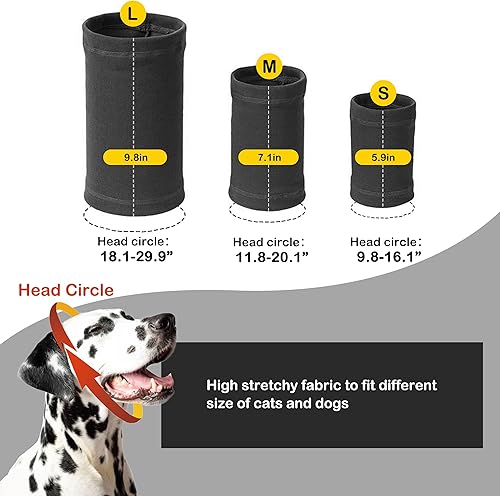 Miniatura 8 de PUMYPOREITY Cubierta calmante para orejas de perro, protección contra el ruido, protección de oídos para el alivio de la ansiedad, capucha calmante