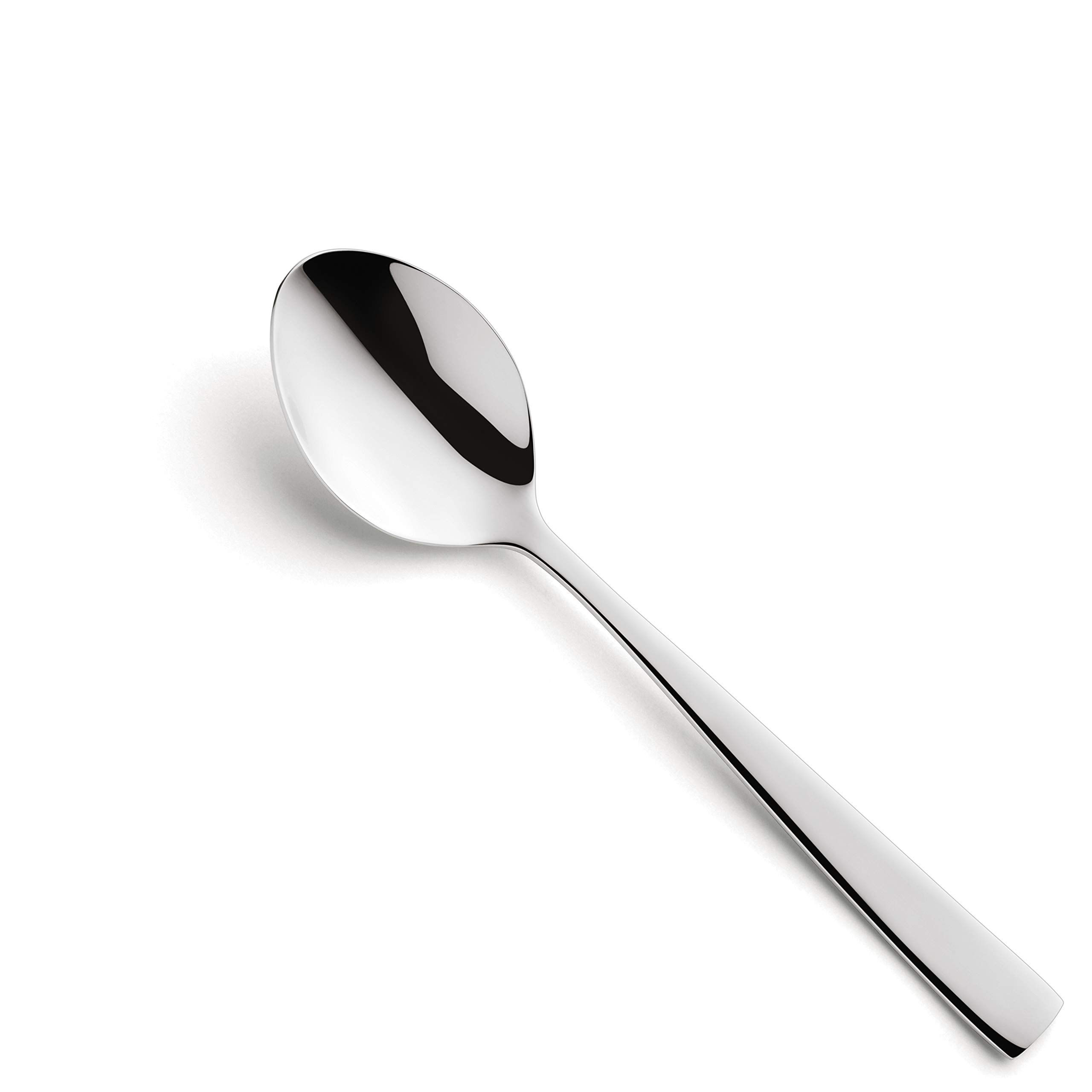 AMEFA ATOS - Cubertería para 6 personas, 24 piezas, acero inoxidable pulido e inoxidable, apto para lavavajillas, cubiertos con bandeja para cubiertos, clásicos cubiertos funcionales y sencillos