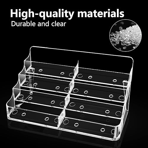 Vista 5 de zavekia Paquete de 4 tarjetas de visita, 8 bolsillos acrílicos para escritorio