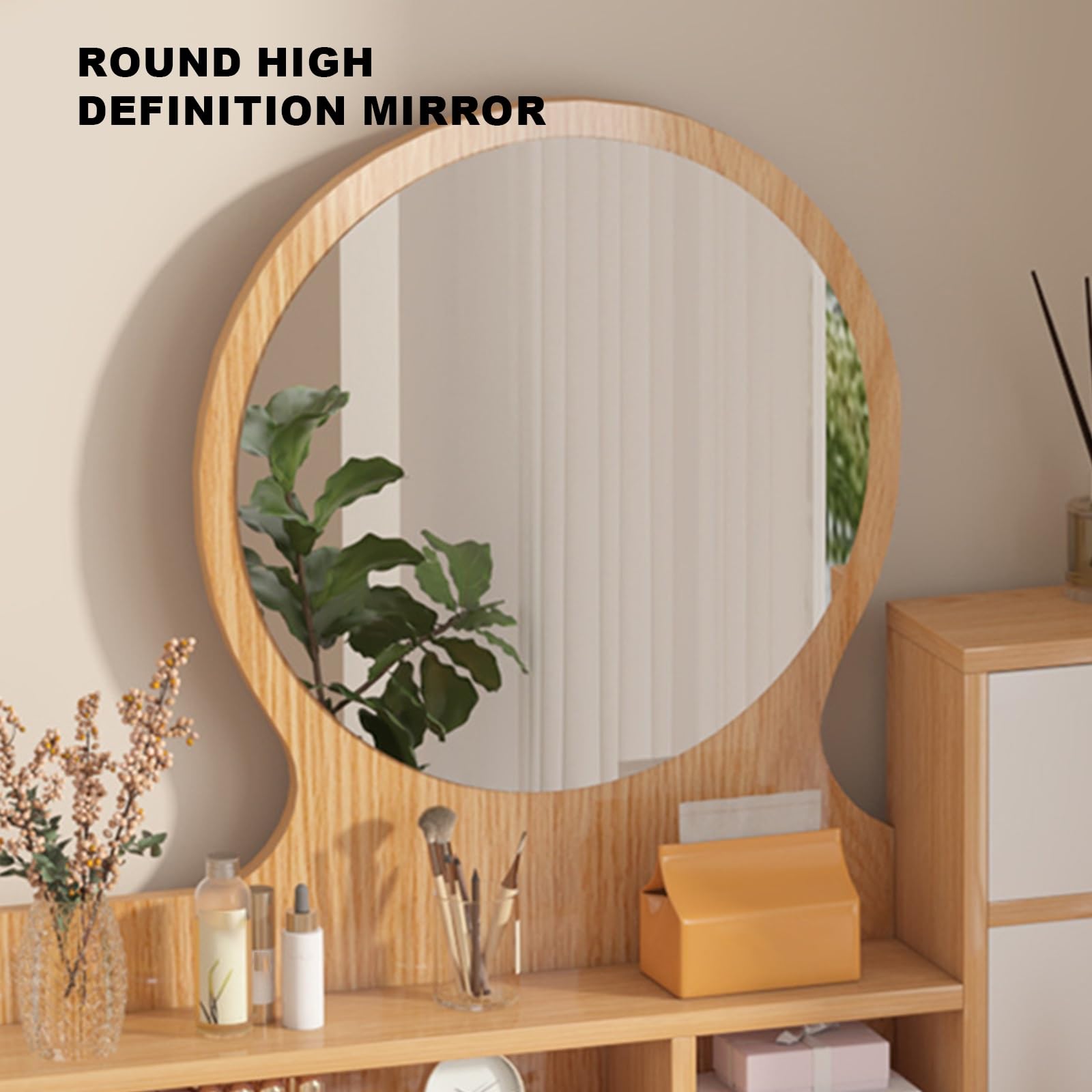 チューリップ　アンファン　引き出し付卓上鏡　鏡台 チューリップ様専用 アンファン 引き出し付卓上鏡 鏡台 - メルカリ