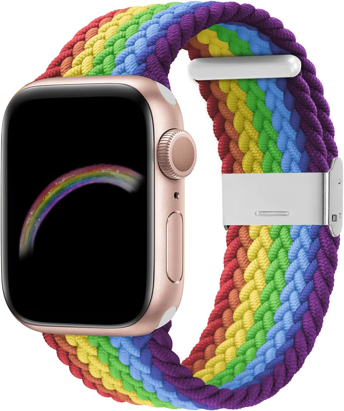 Stretchy Braided Solo Loop Compatible for Apple Watch Bands 49mm 46mm 45mm 44mm 42mm 41mm 40mm 38mm Women Men, Adjustable Nylon Elastic Sport Straps for iWatch Series 10 9 8 7 6 SE 5 4 3 2 1 Ultra