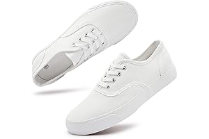 Women's White Lace-Up Sneakers: Walk in Style and Comfort