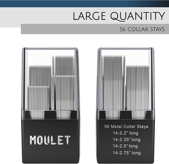Collar Stays for Men's Dress Shirts 