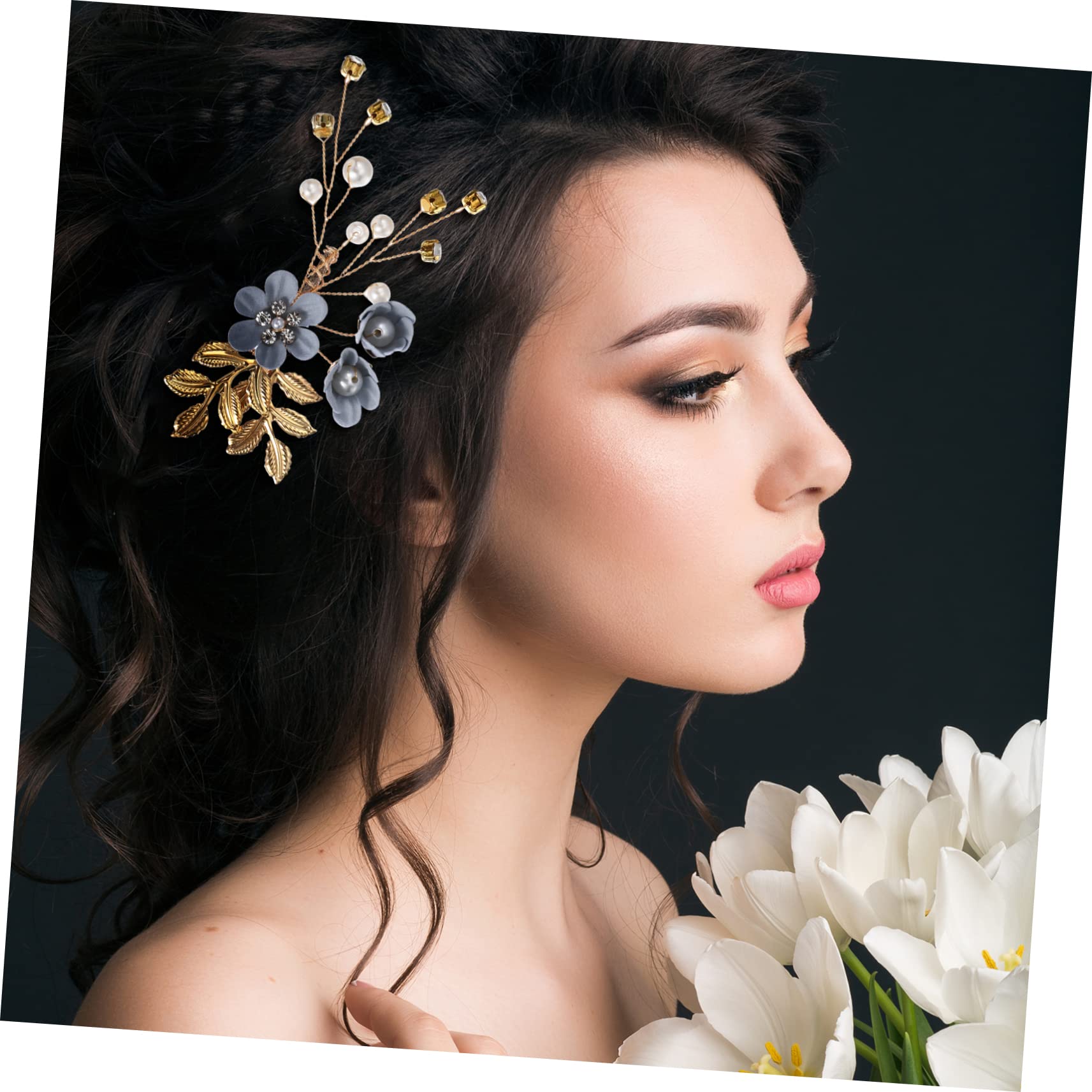 Mikinona 6 Juegos Horquilla Pinza De Pelo De Dama De Honor Accesorios Formales Para El Cabello Para Mujeres Tocado De Perlas Para Boda Pasadores De Pelo De Novia Aleación De Zinc