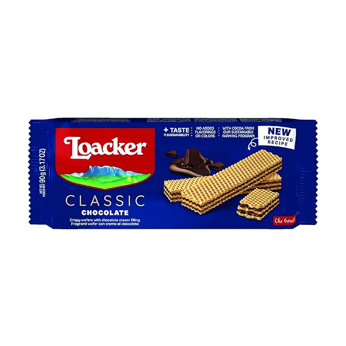Buy Loacker Wafers, Chocolate Flavour Wafer Biscuits, Classic Italian