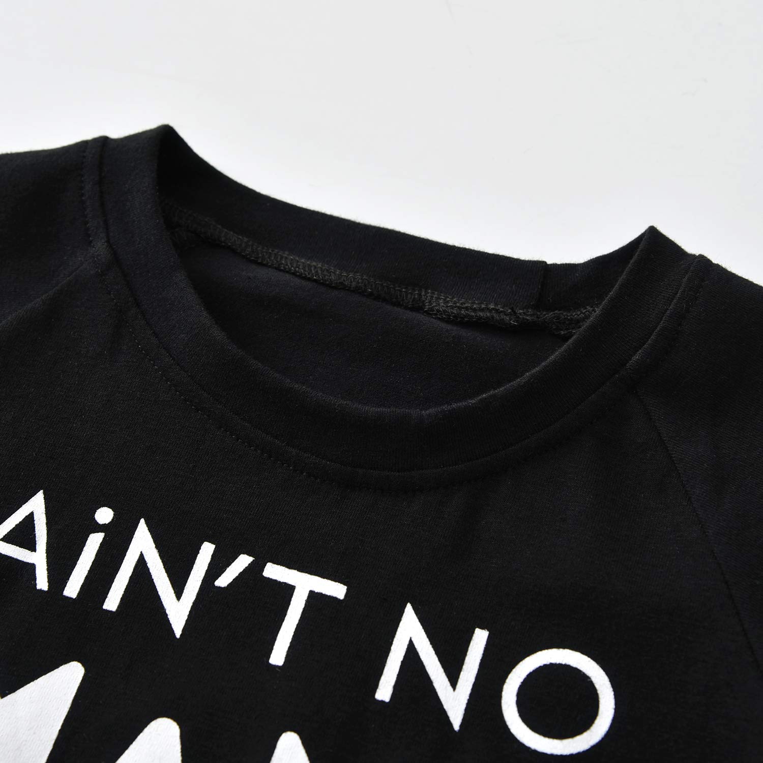 Conjunto de ropa para bebé niño pequeño con letras impresas, parte superior y pantalón