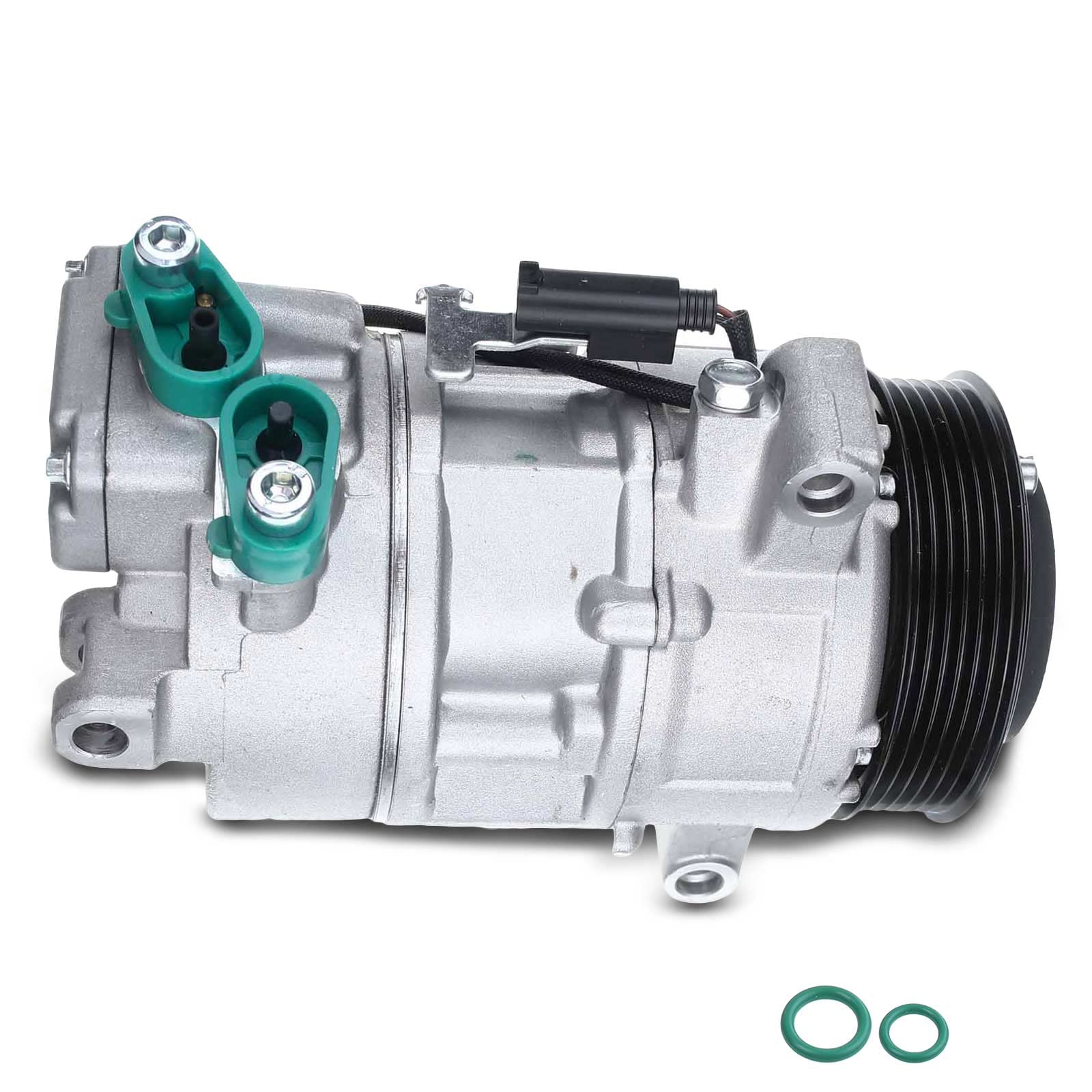 Frankberg Compresor de aire acondicionado Sistemas de aire acondicionado con embrague Diesel Compatible con Serie 3 E90 E91 Serie 1 E87 Replace# 64526935613incl. aceite premezclado