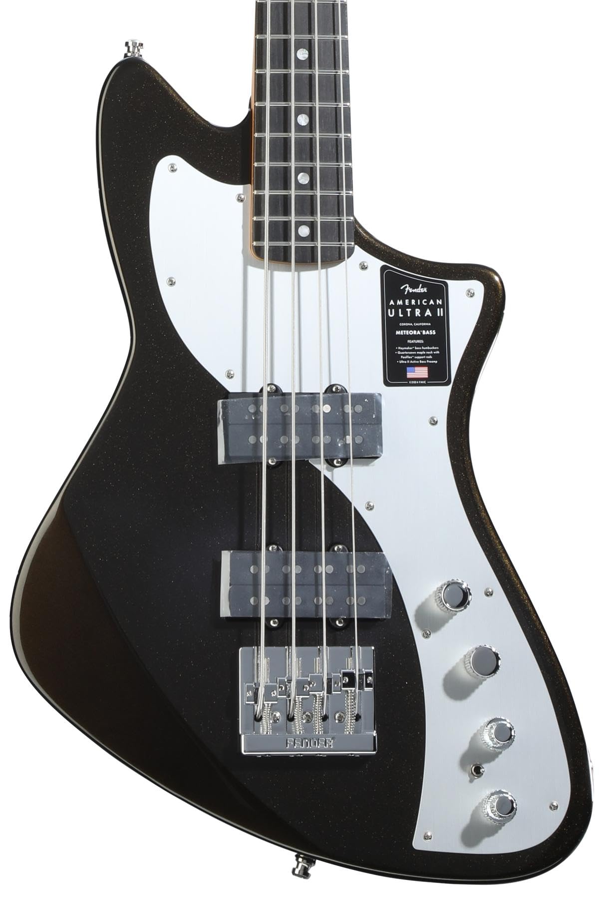 Fender American Ultra II Meteora Bass - Texas Tea, Ebony Fingerboard