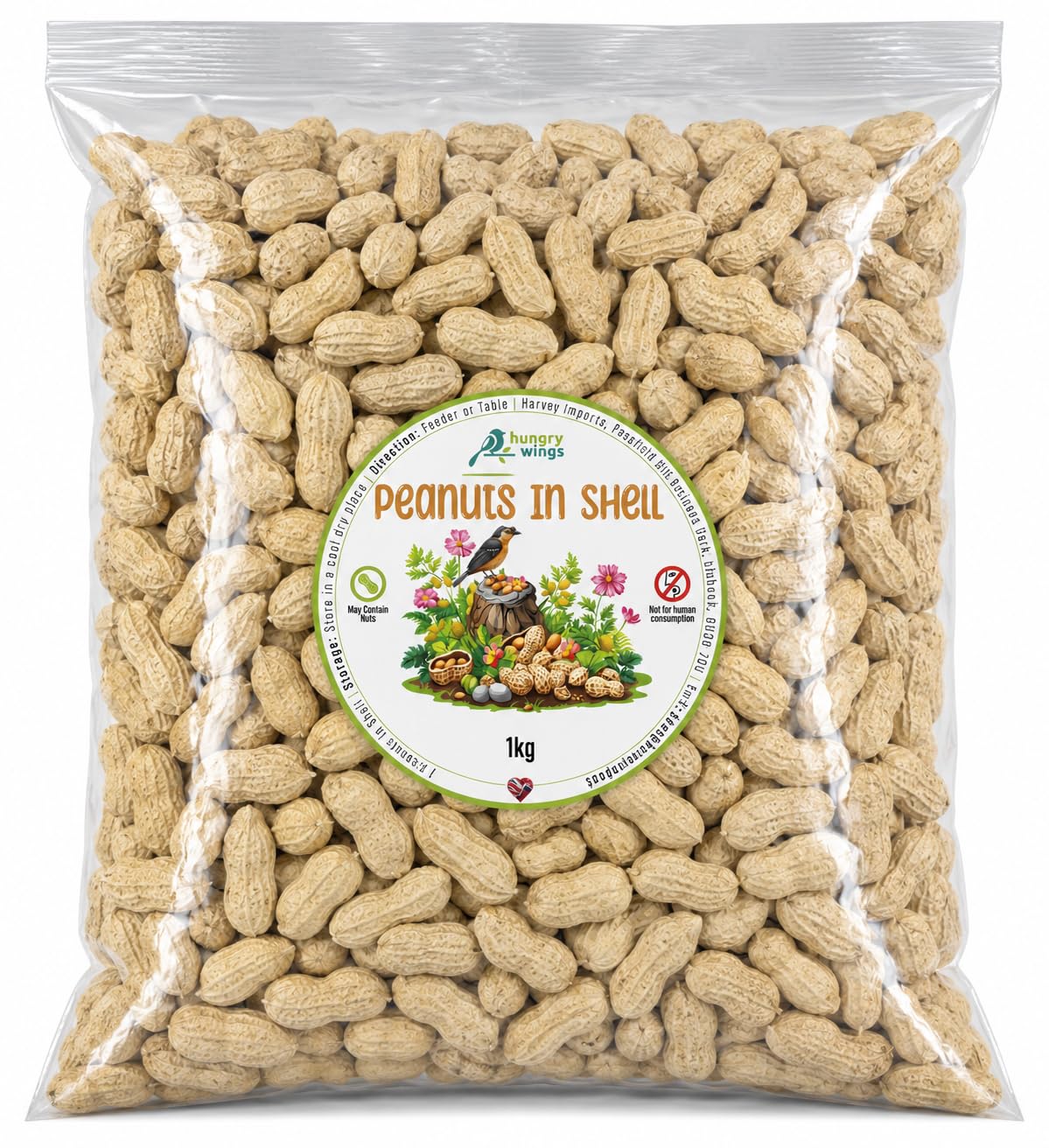 Wild Bird Food (1kg, Peanuts In Shell)