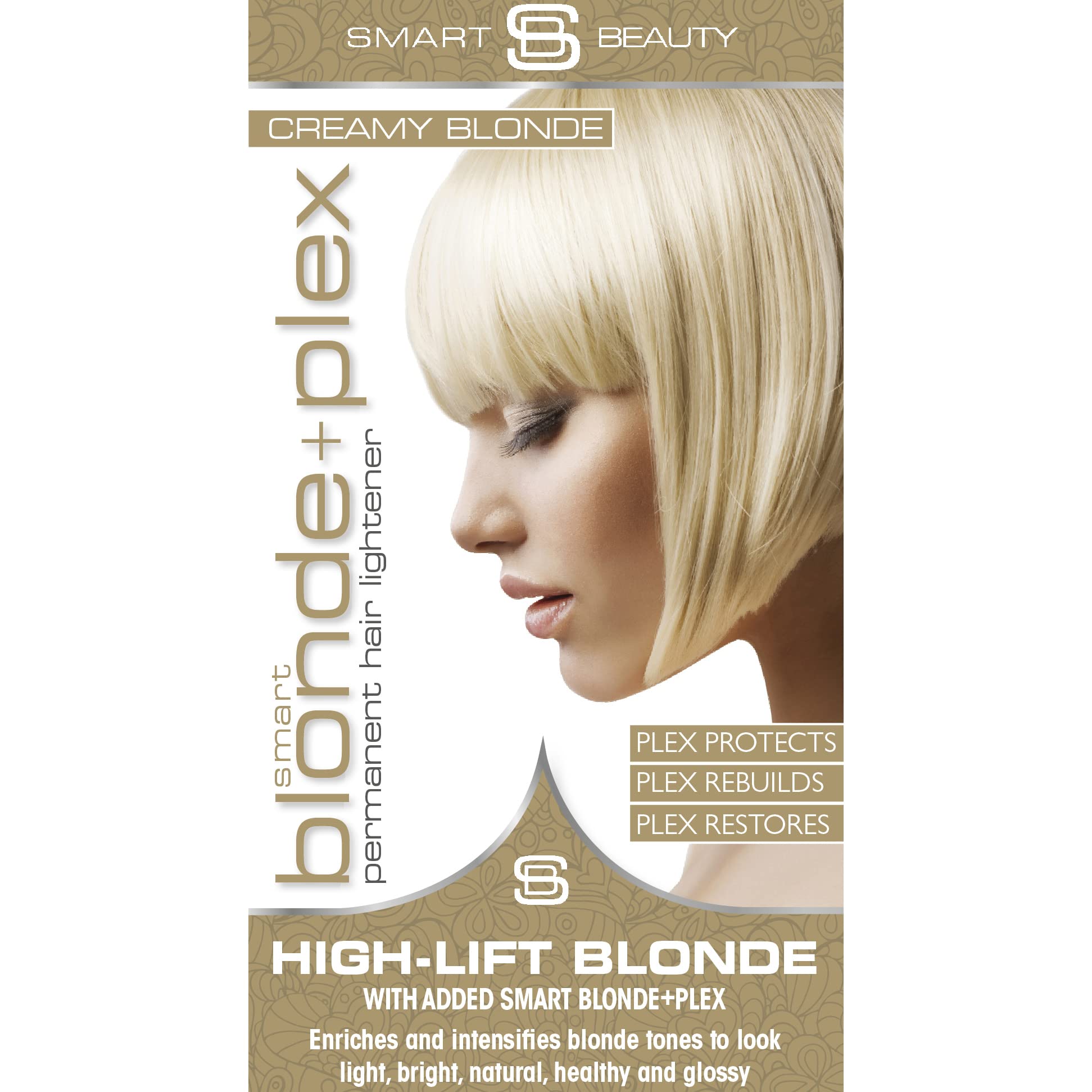 Smart BeautyCreamy Blonde Hair Dye Permanent with Plex Hair Anti-breakage Technology | Vegan & Cruelty Free | UK