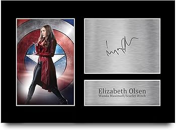 Amazon.co.jp: HWC Trading A4 エリザベス・オルセン ワンダビジョン