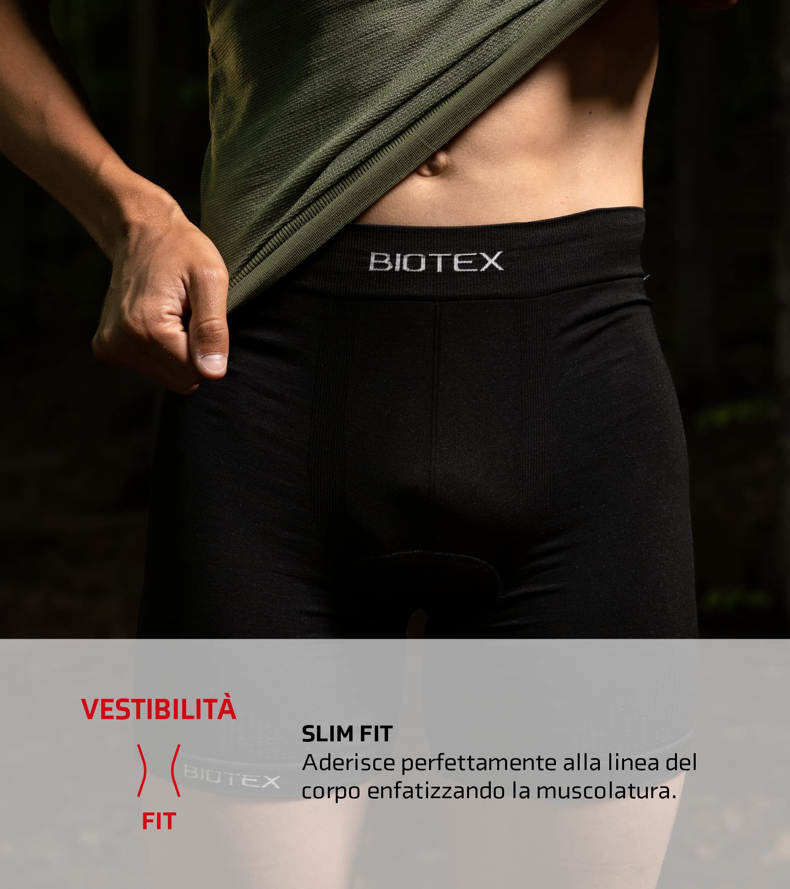 Biotex Bioflex Seamless, Boxer Fondello Uomo