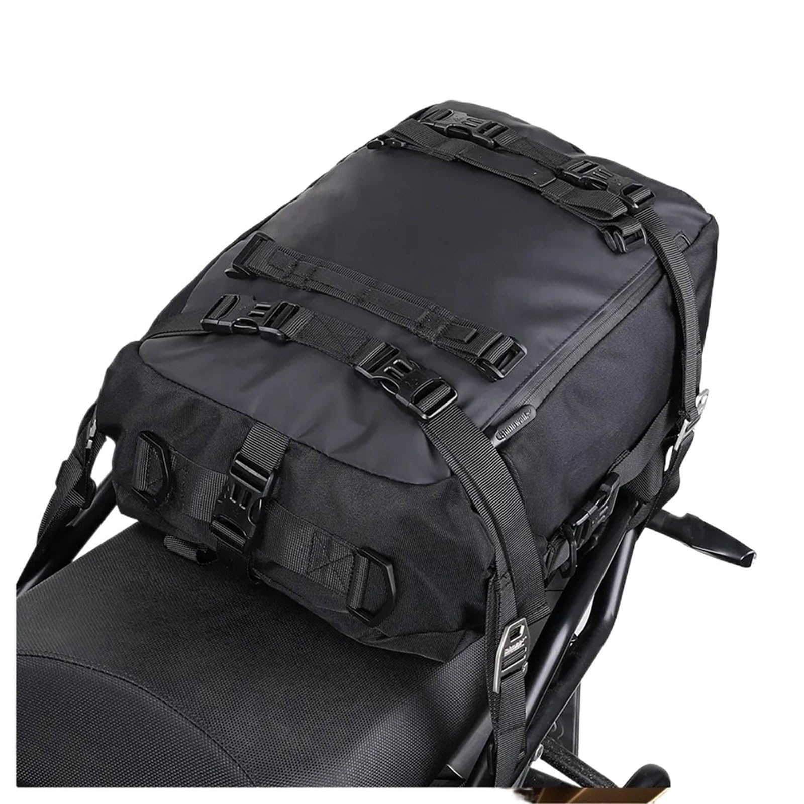 Marsupio Gamba Moto Borsa Posteriore per Moto, Impermeabile, per Motocross, Multifunzione, con Copertura Antipioggia Borsa Moto(30L Black)