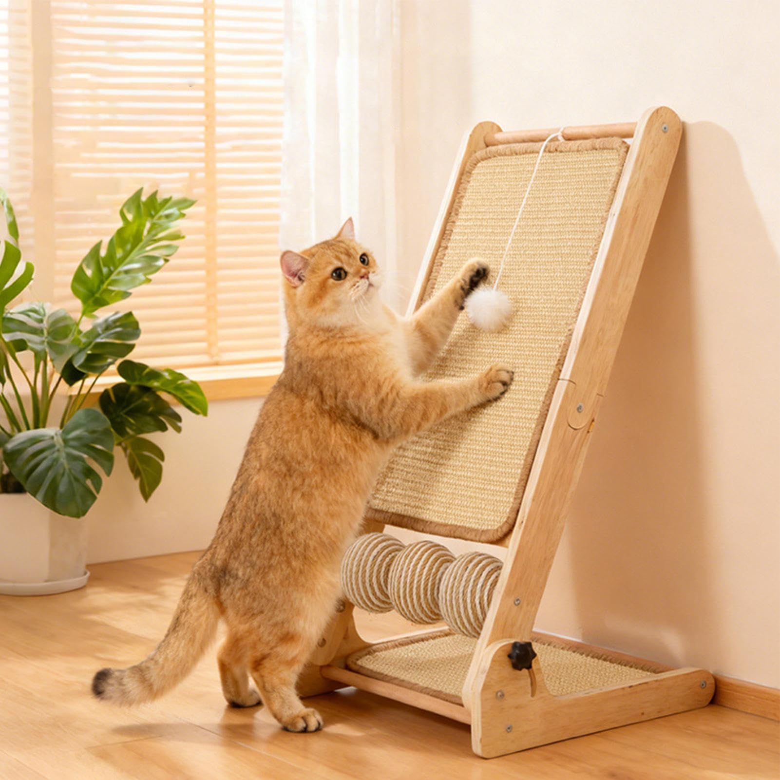 Katzenkratzbaum, L-förmige Kratzmatte, Möbelschutzbrett, Innen-Sisal-Kratzmatte für Esszimmer, Wohnzimmer, Schlafzimmer, Balkon, Katzen, Krallenpflege und Möbelschutz