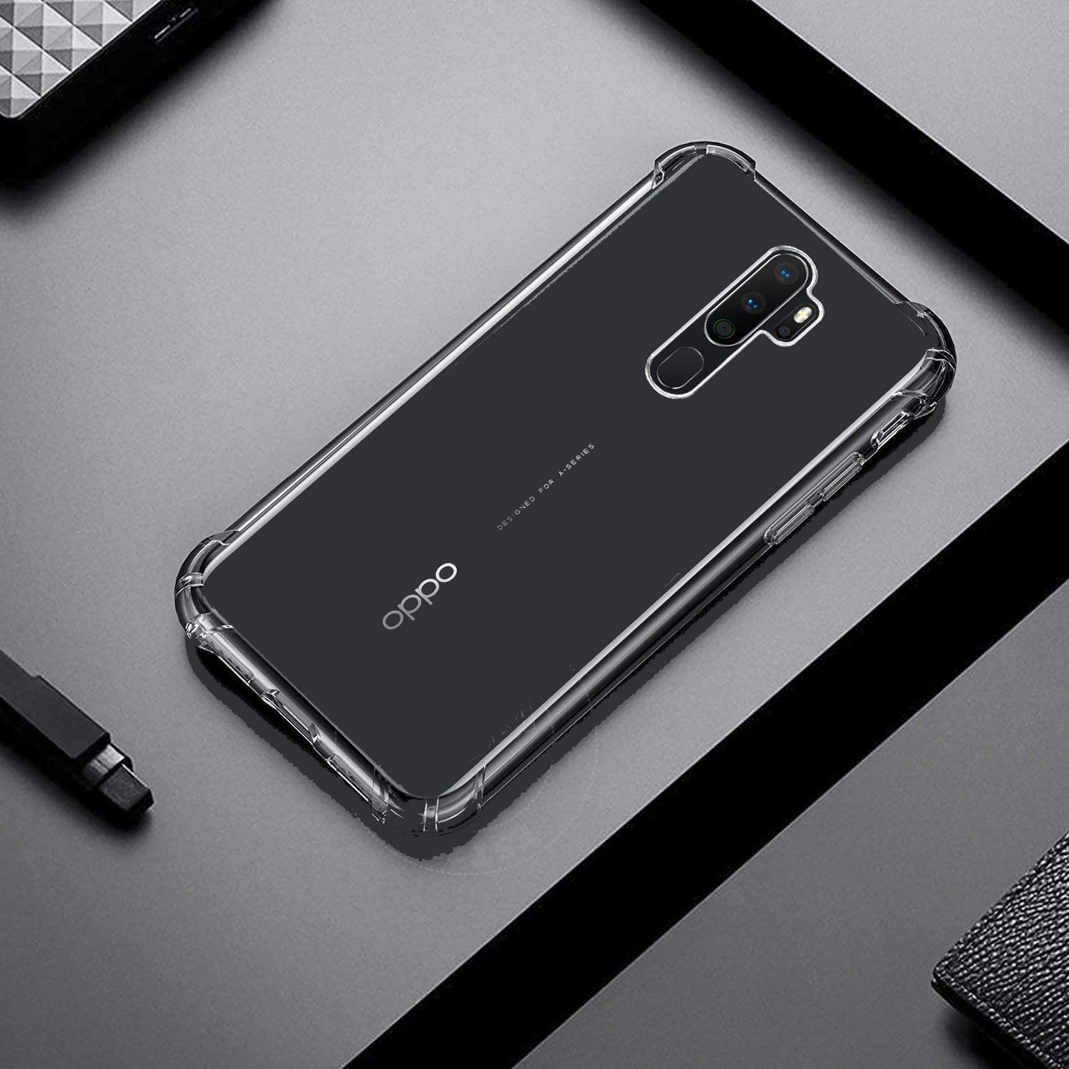 oppo a5 2020 - soft silicone shockproof Bumper Case case back cover in transparent[air cushion technology]-oppo a5-2020 (B0837BCV2J) Amazon Price History, Amazon Price Tracker
