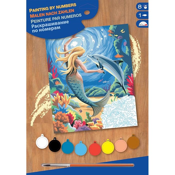 Buy KSG Masterpiece Junior Paint by Number Mermaid Online at