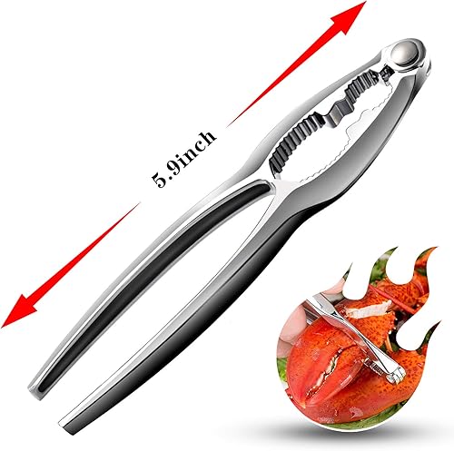 Miniatura 6 de Galletas y herramientas para patas de cangrejo, galletas y herramientas de langosta de mariscos, paquete de 4 galletas de nueces para patas de