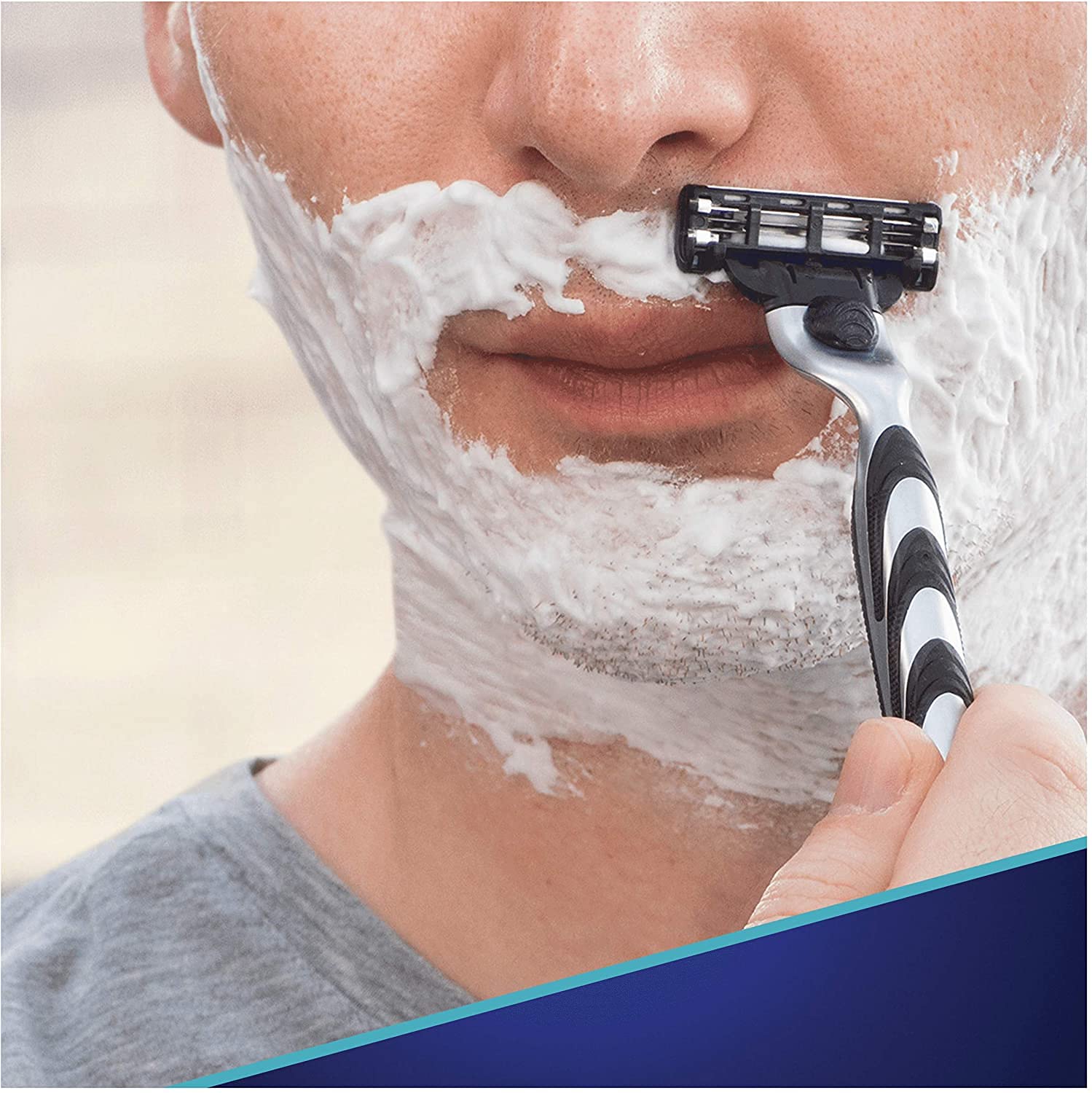 Gillette Mach3 Cuchillas de Afeitar Hombre, Paquete de 16 Cuchillas de Recambio