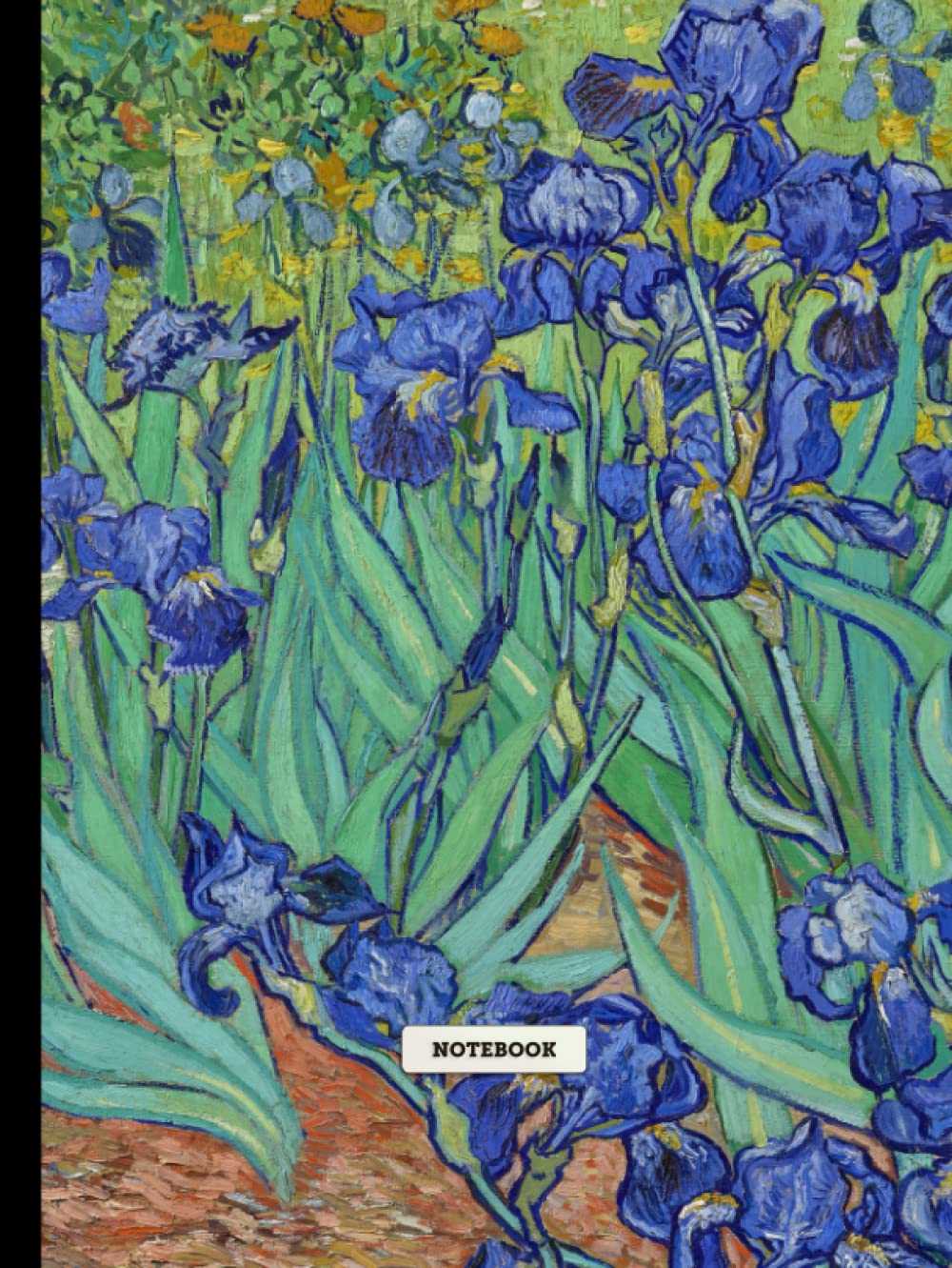 Grand cahier Van Gogh Iris 200 pages résistant au feutre pour éviter l'encre qui traverse