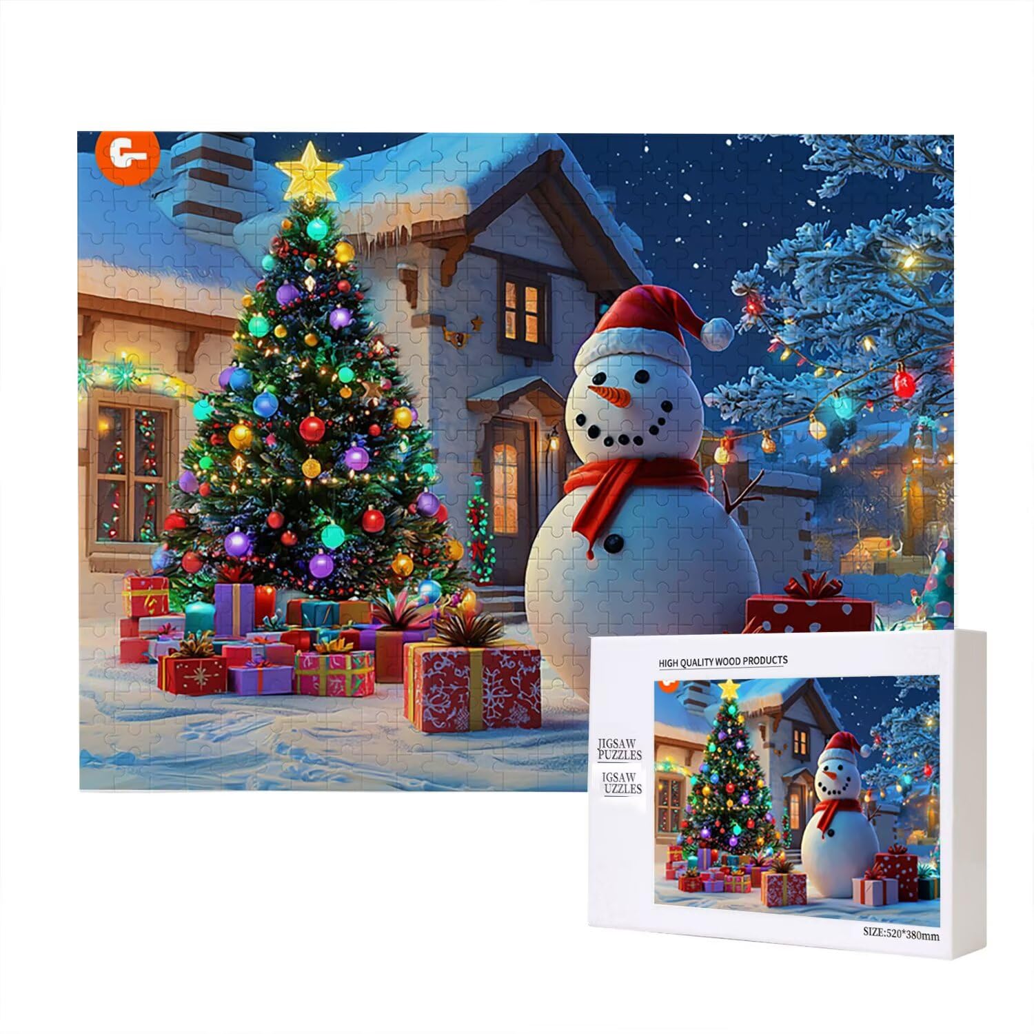 Jigsaw Puzzle, 5000 Pezzi Puzzle Classici, Natale Puzzle Rilassamento Intelligence, Mpossibile Difficile Puzzle Impegnativo per Adulti Puzzle Gioco Familiare, Regalo per Amore Amico fr0-541